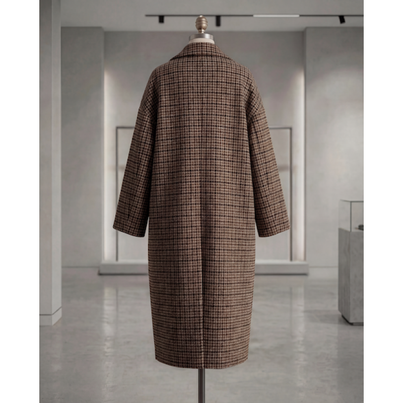 Harris Tweed Oversized Coat | Silk Lined | Made in England